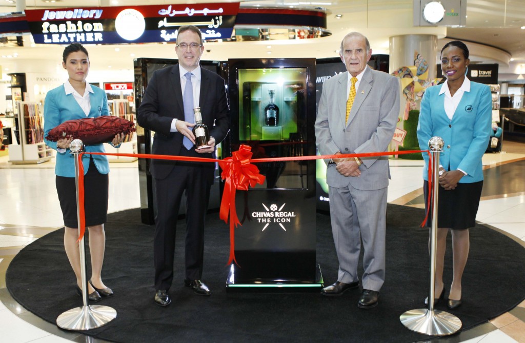 Laurent Lacassagne, Chairman and CEO Chivas Brothers, Colm McLoughlin, Executive Vice Chairman of Dubai Duty Free