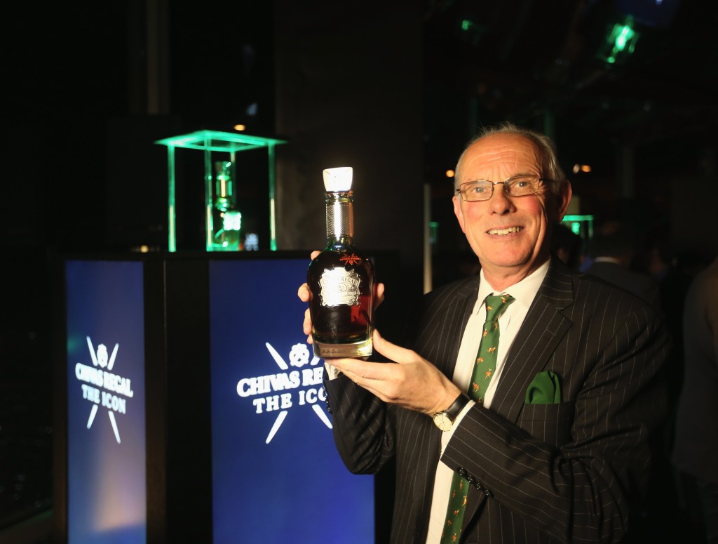 Colin Scott, master blender Chivas Regal is pictured as Chivas Regal launches the pinnacle of its range, Chivas Regal The Icon at At.mosphere, Burj Khalifa on June 9, 2015 in Dubai, United Arab Emirates.  (Photo by Warren Little/Getty Images for Chivas Regal)