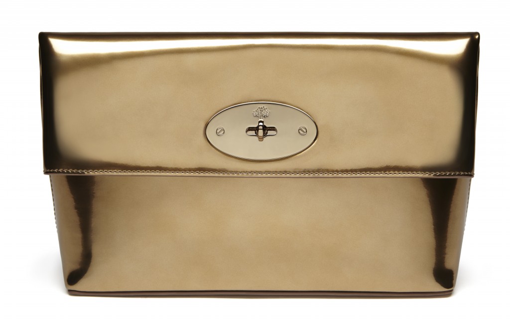 Clemmie in Gold Metallic Mirror Leather £495
