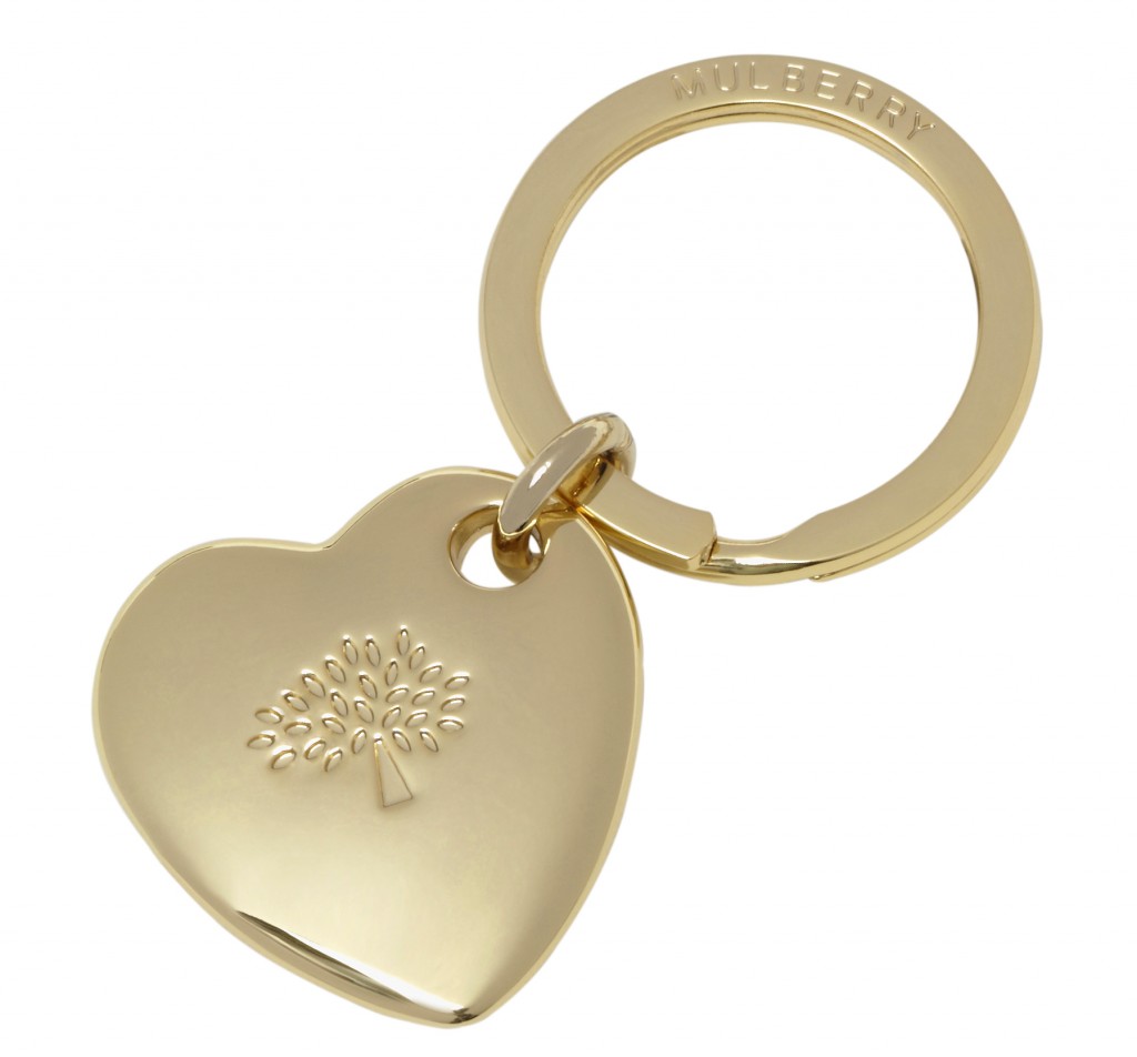 Heart Key Ring in Soft Gold Metal £70