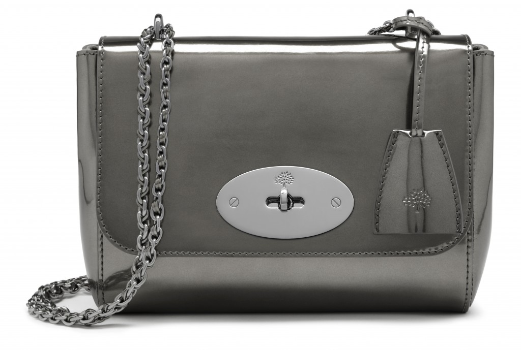Lily in Silver Metallic Mirror Leather £745