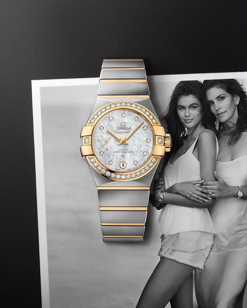 cindy crawford omega watch ad