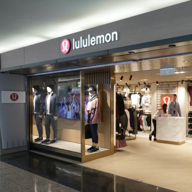 Lululemon opens its first airport store 