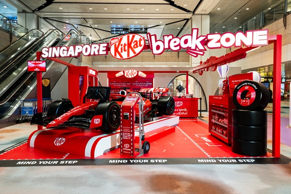 KitKat and F1 race into Singapore Changi ahead of Grand Prix